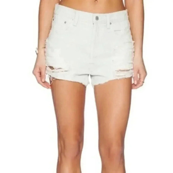 Agolde Parker Cut Off Short in Blanche B884 - Picture 1 of 7